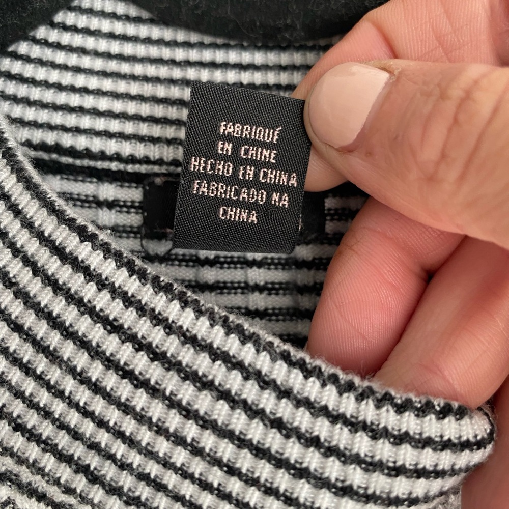 Forever 21 Girls Black and White Long Sleeve Top - Picture 4 of 6